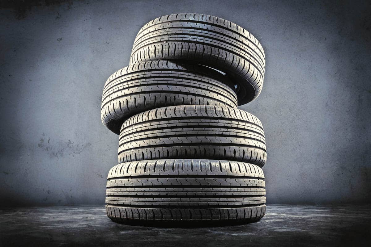 Close,Up,Of,Four,Tires