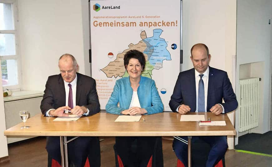 Trägerschaftsvertrag wird unterschrieben Drei Kantone starten Agglomerationsprogramm AareLand | Der Landanzeiger