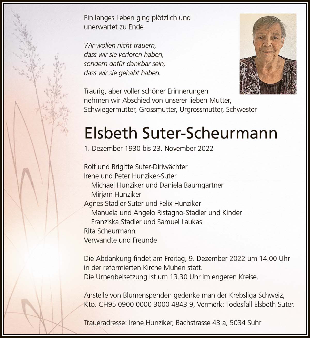 Elsbeth Suter-Scheurmann 1930 | Der Landanzeiger